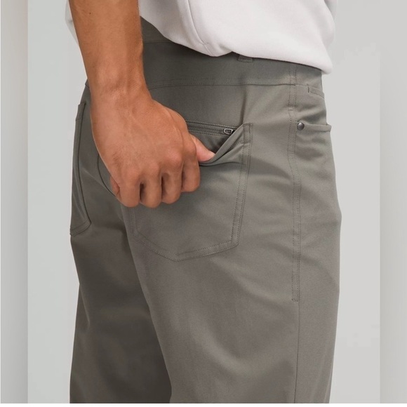 Lululemon Men’s ABC Classic-Fit 5 Pocket Pant Sage Gray Warpstreme Sz 33 x 30 - Picture 2 of 14